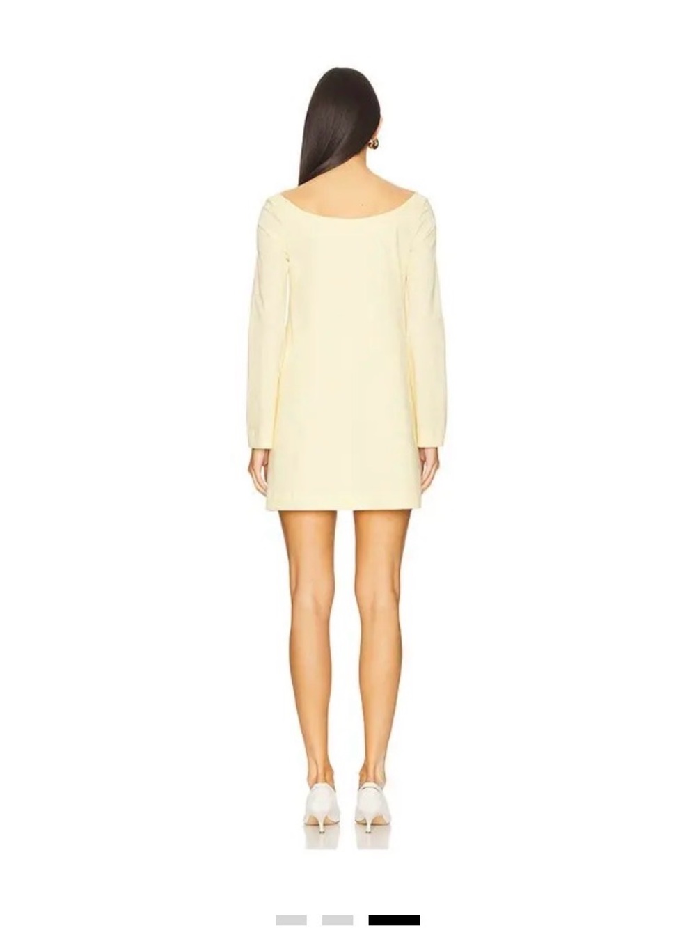 Better Be Cream Mini Dress Long Sleeve Shift